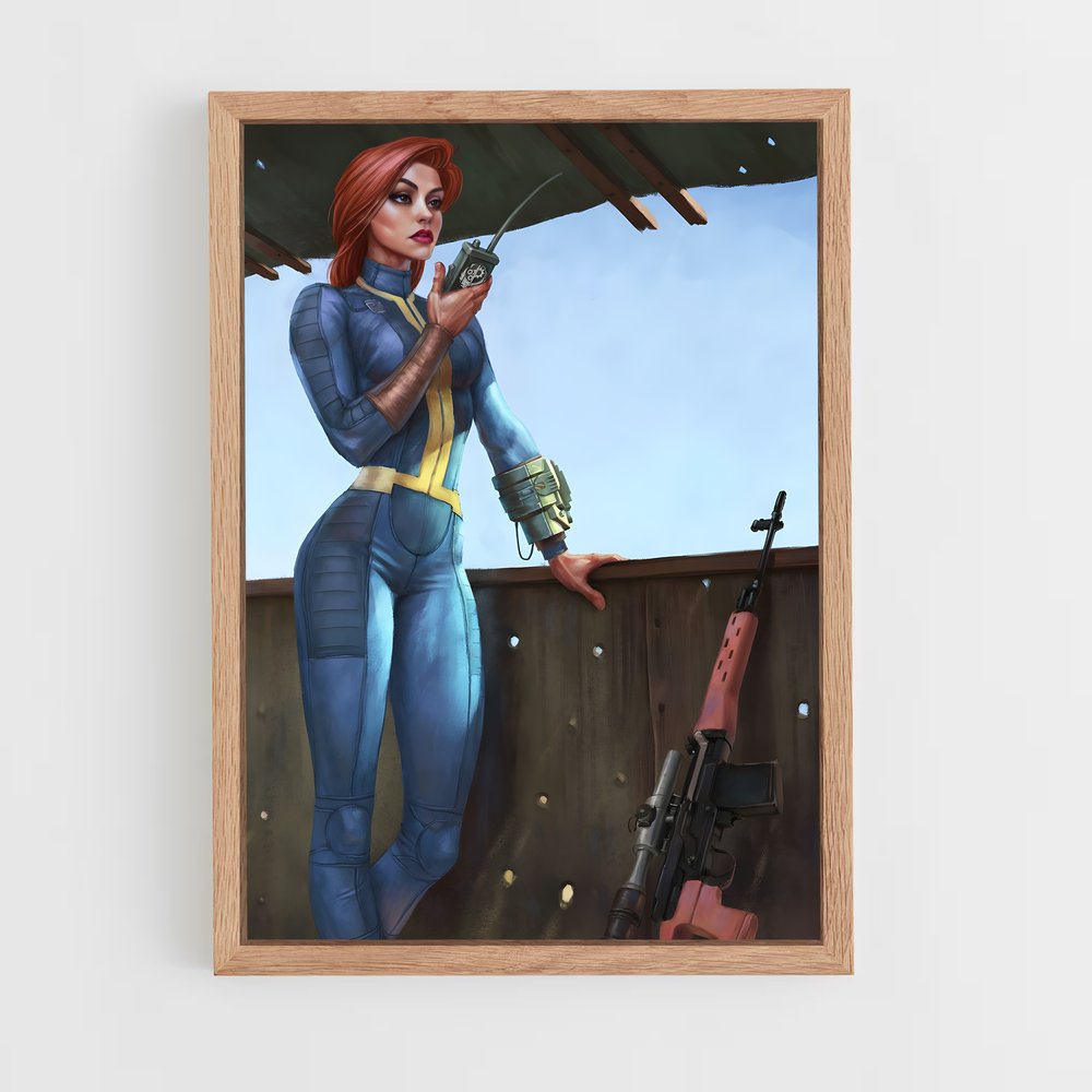 Poster Survivante en Bleu – affiche Fallout (vue 4)